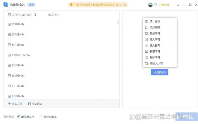 WPS表格怎么批量重命名?WPS批量重命名操作教学