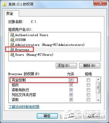 win7提示需要everyone权限怎么办?win7需要everyone权限解决方法