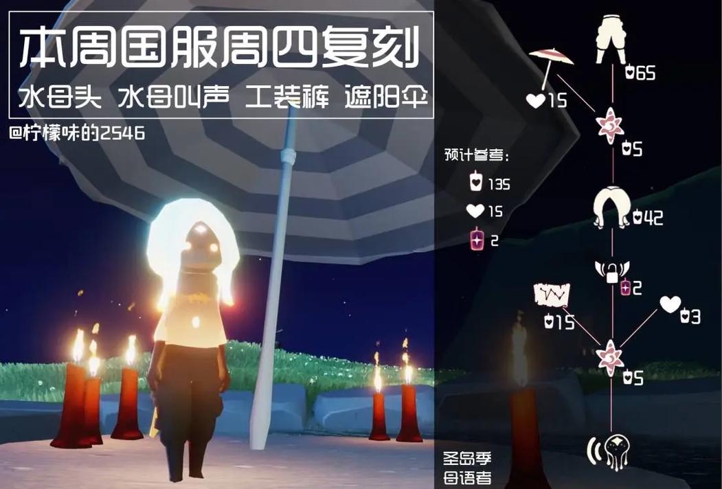 光遇水母头先祖兑换图