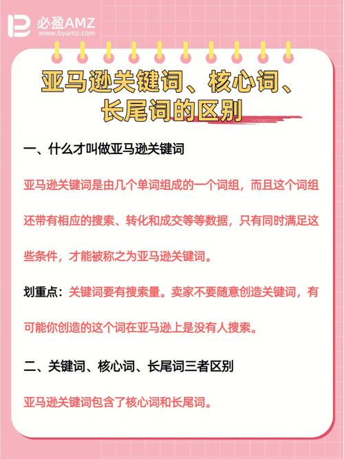 亚马逊关键词怎么区分核心和主体?