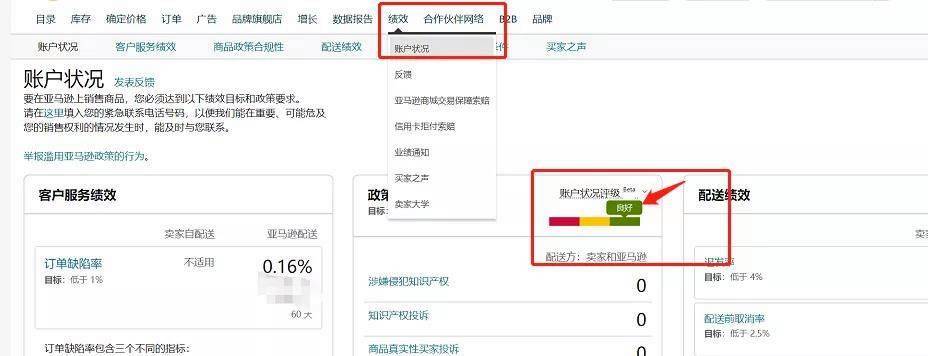 亚马逊账户的信用状况怎么查?