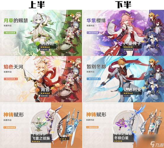 原神2.7版本up池角色有什么
