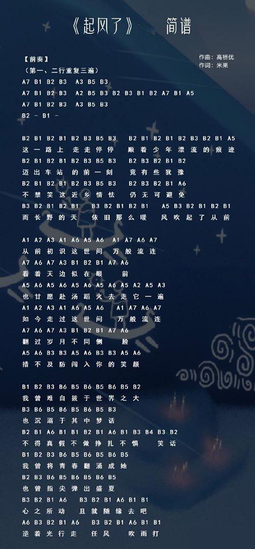 原神镜花之琴乐谱都有哪些