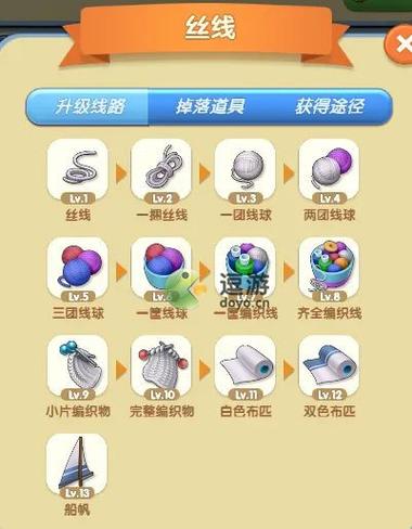 爱神花园编织物怎么合成