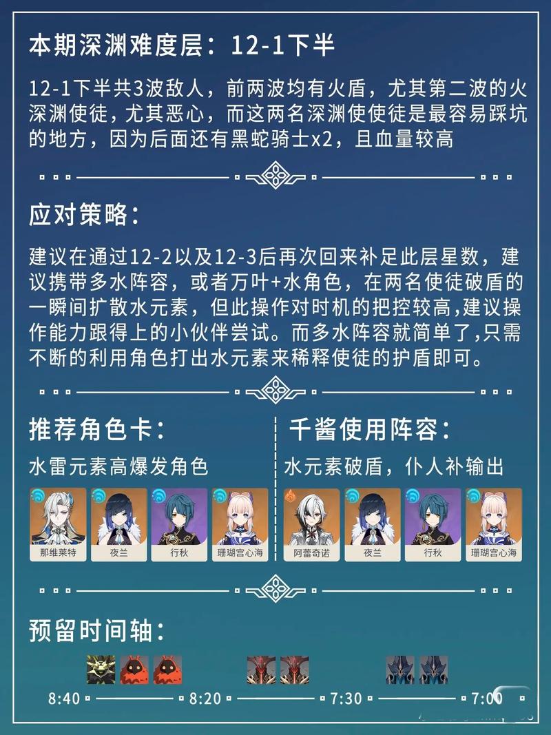 原神2.7版本六月深渊十二层怎么选择阵容