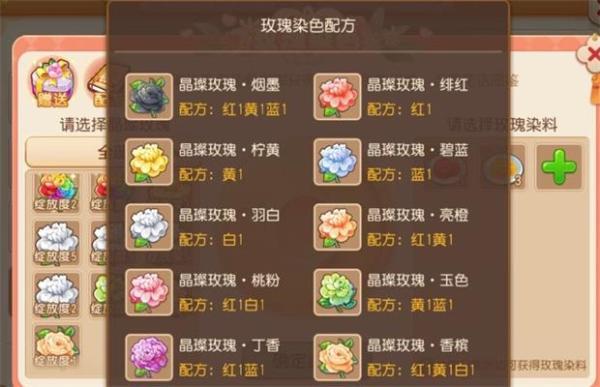 梦幻西游花语图鉴配方都有哪些