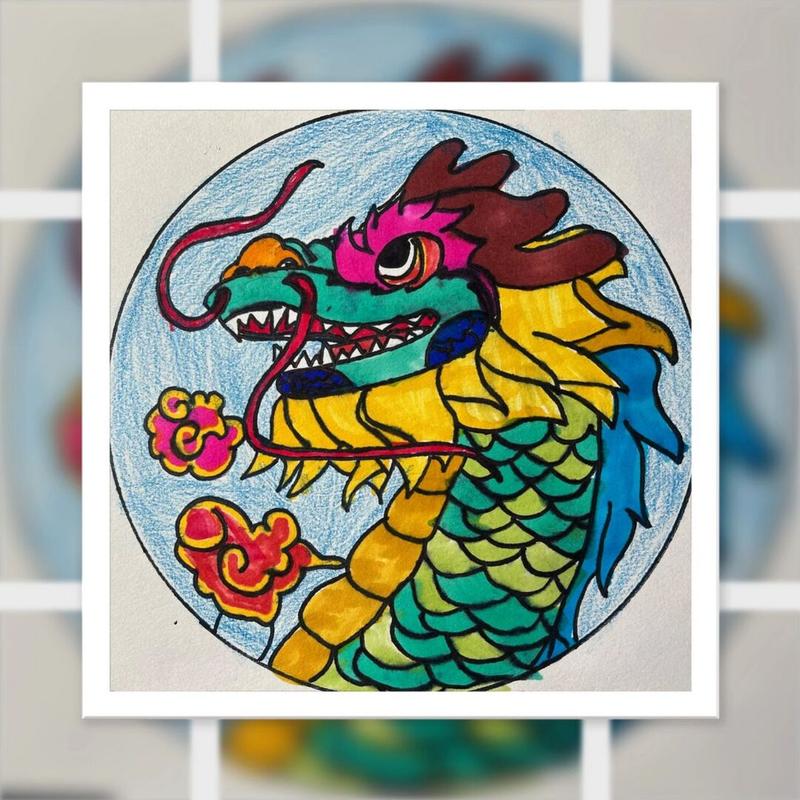 涂色龙