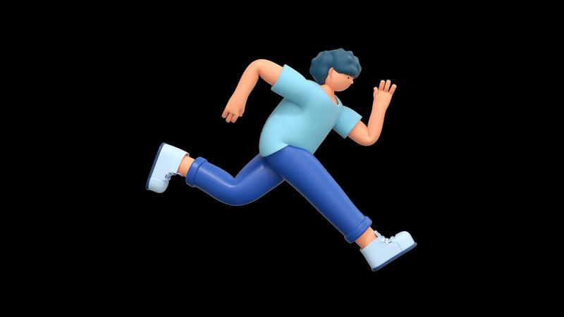高个子跑步者3D
