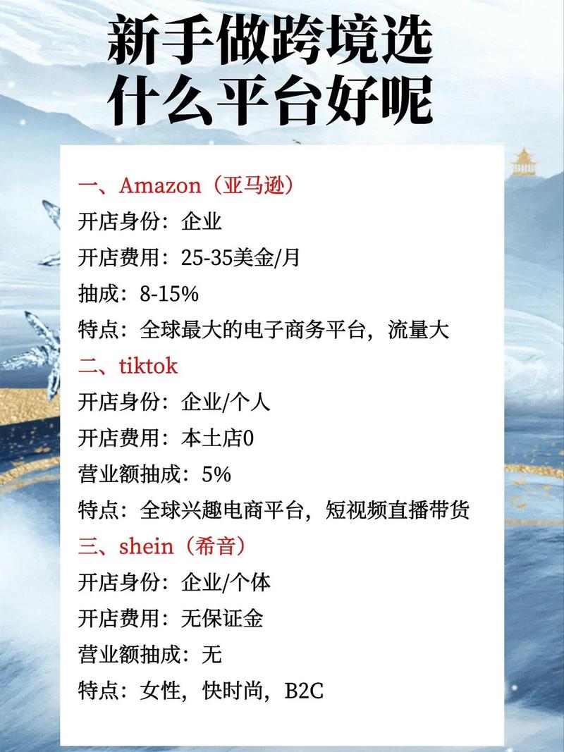 跨境电商哪个平台比较适合新手?