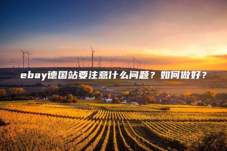 ebay德国站要注意什么问题?
