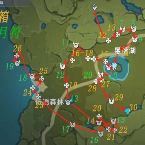 原神逐月符位置大全
