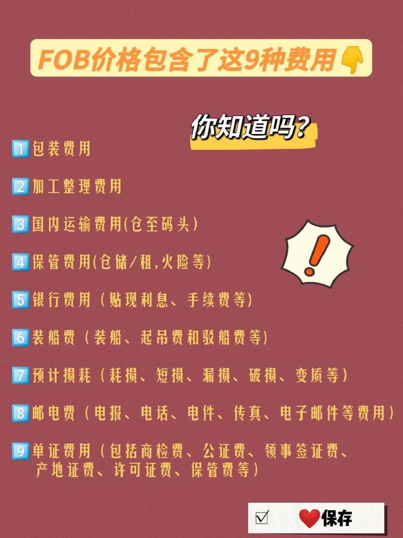 fob价格包含哪些费用?