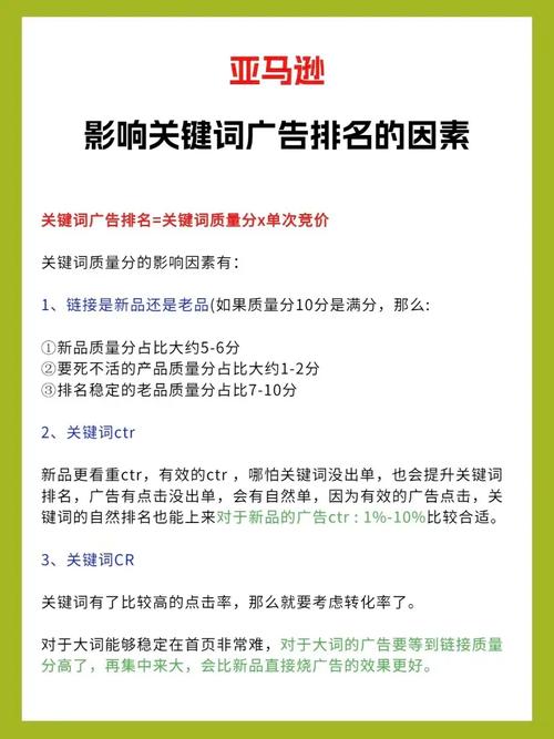 亚马逊影响排名的因素是什么?