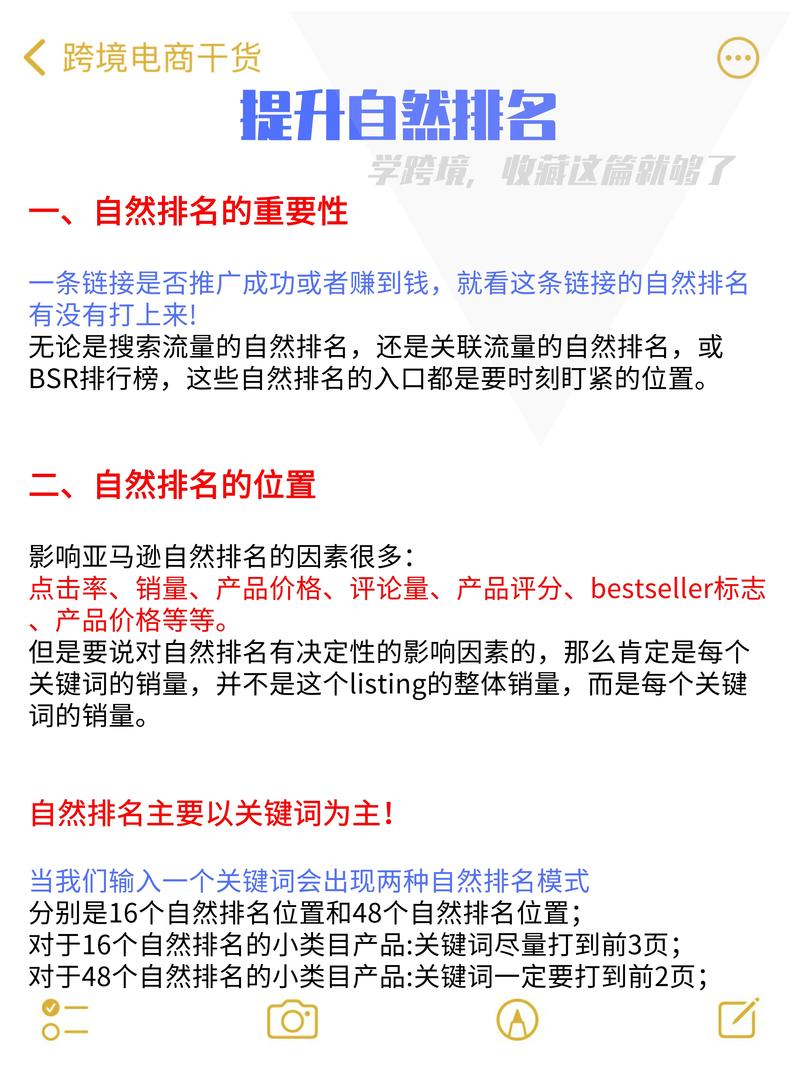 亚马逊怎么提升自然排名?