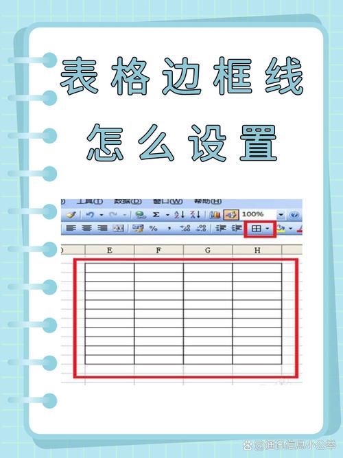 表格设置边框