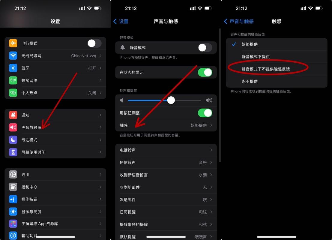 苹果静音怎么设置