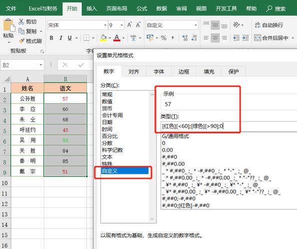 excel设置单元格