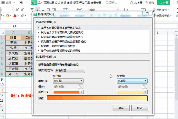 条件格式设置