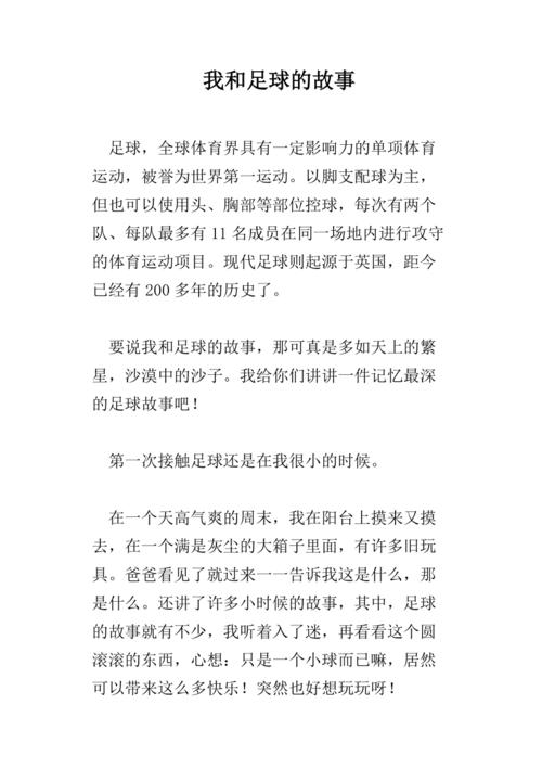 足球运动员的故事