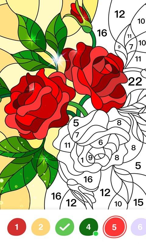 数字涂色花园