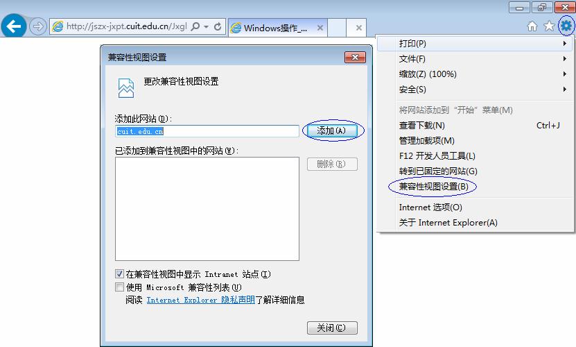 ie兼容设置