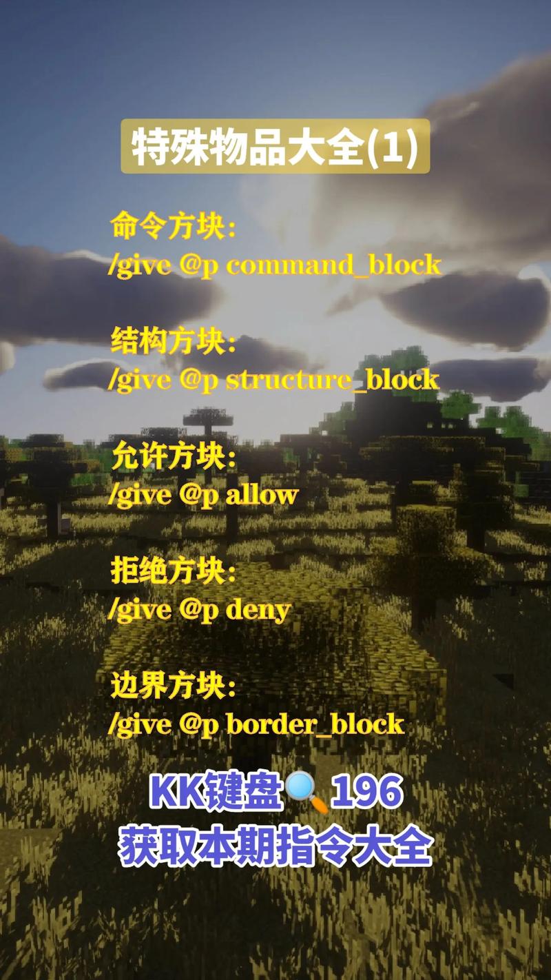 我的世界ban物品指令