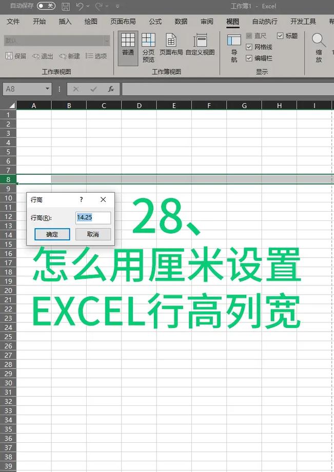 设置表格行高