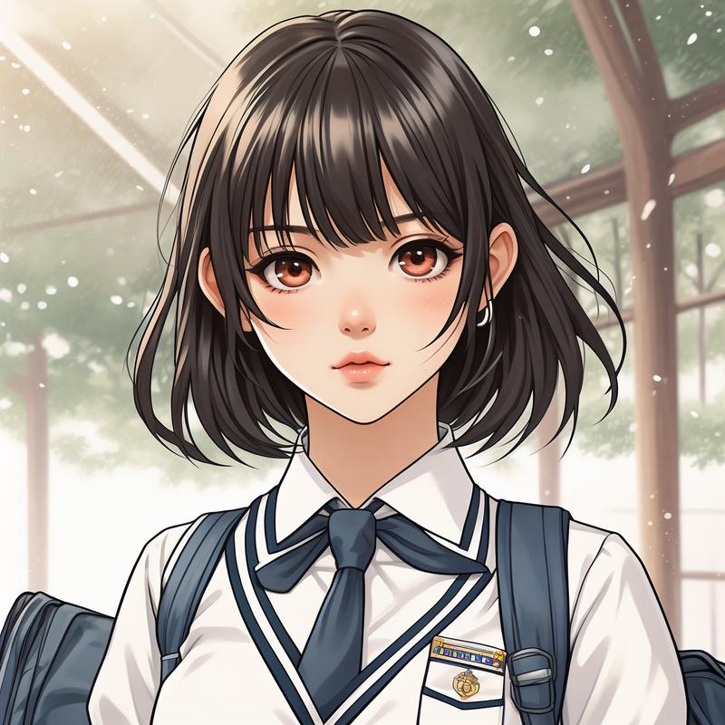 动漫女高中生