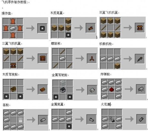 我的世界怎样造飞机