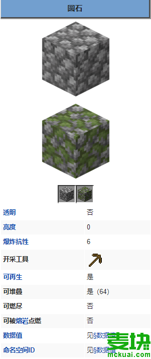 我的世界圆石怎么挖