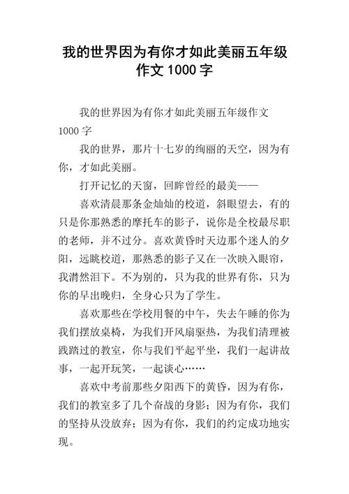 我的世界有你才完美