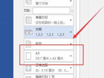 打印a3怎么设置