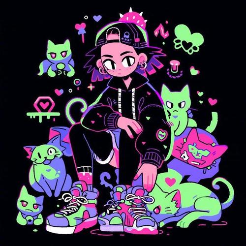 发光的涂鸦