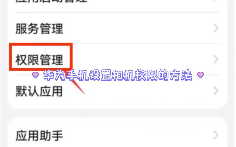 怎么设置相机权限