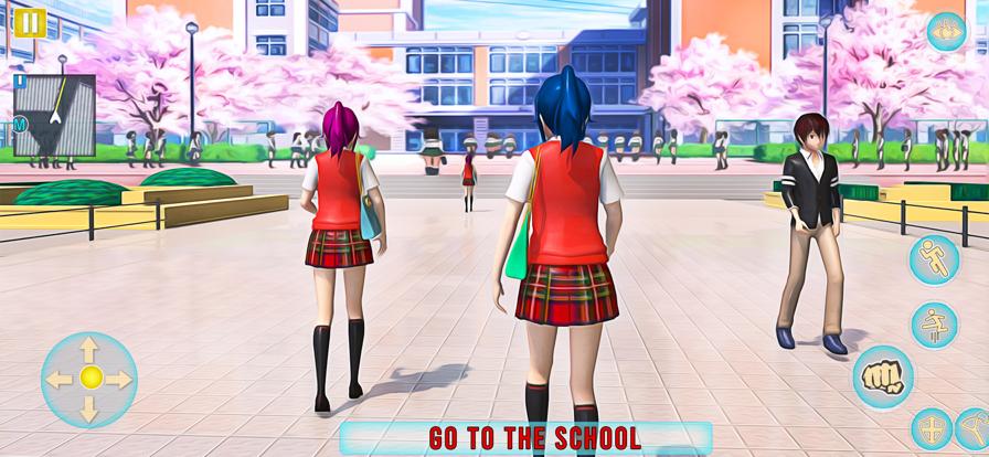 动漫女孩扬迪尔学校生活