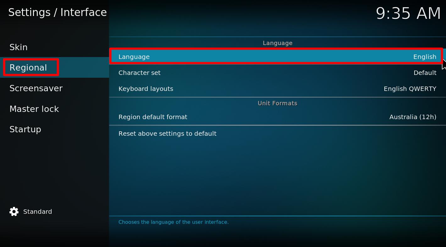kodi 设置