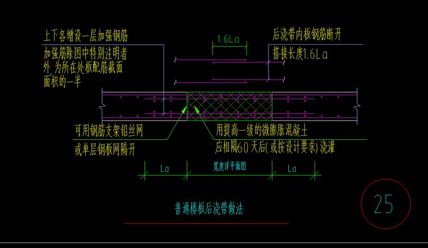 后浇带设置