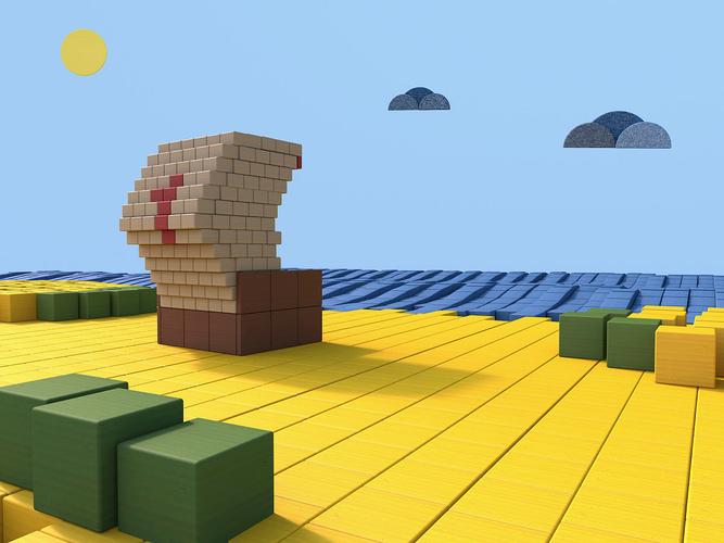 模拟积木3d