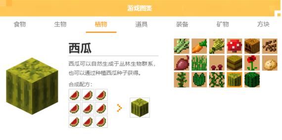 我的世界西瓜怎么吃
