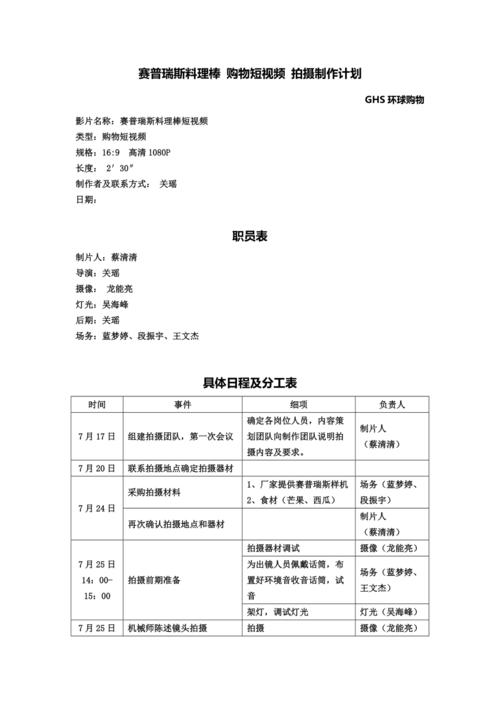 短视频内容策划表剧情描述怎么写?内容策划表有哪些内容?