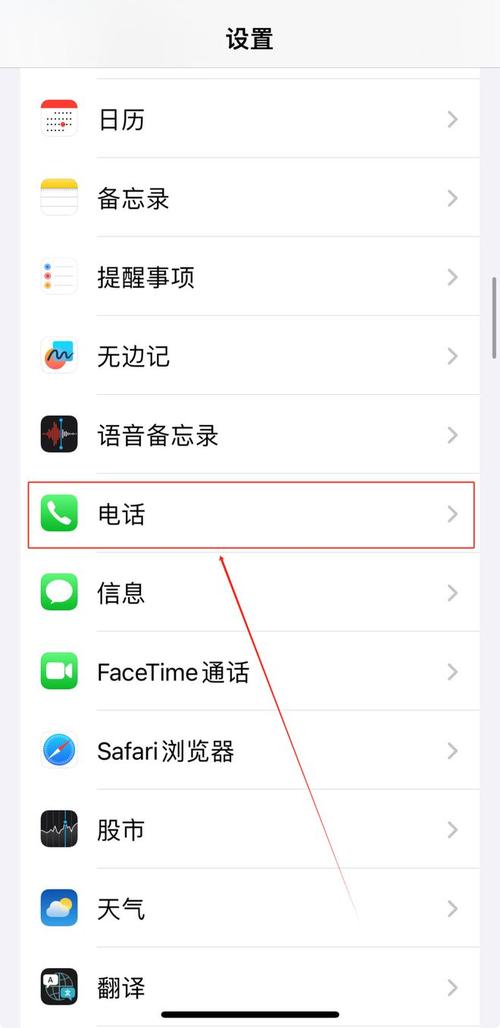 苹果手机通话设置