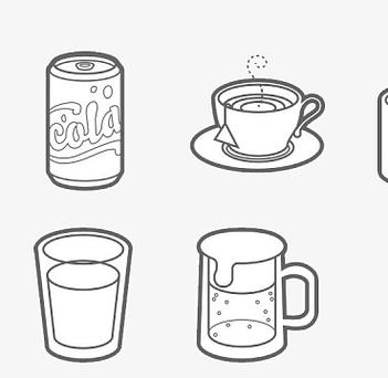 画线茶杯