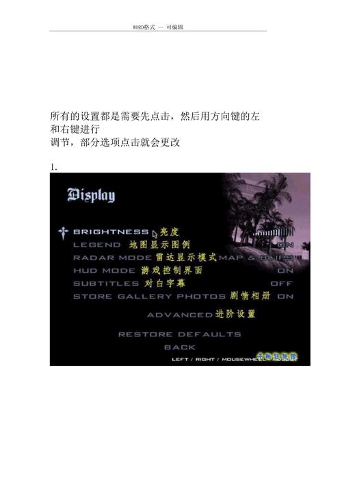 圣安地列斯设置