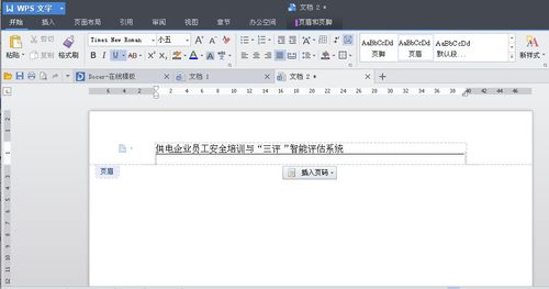 设置页眉文字