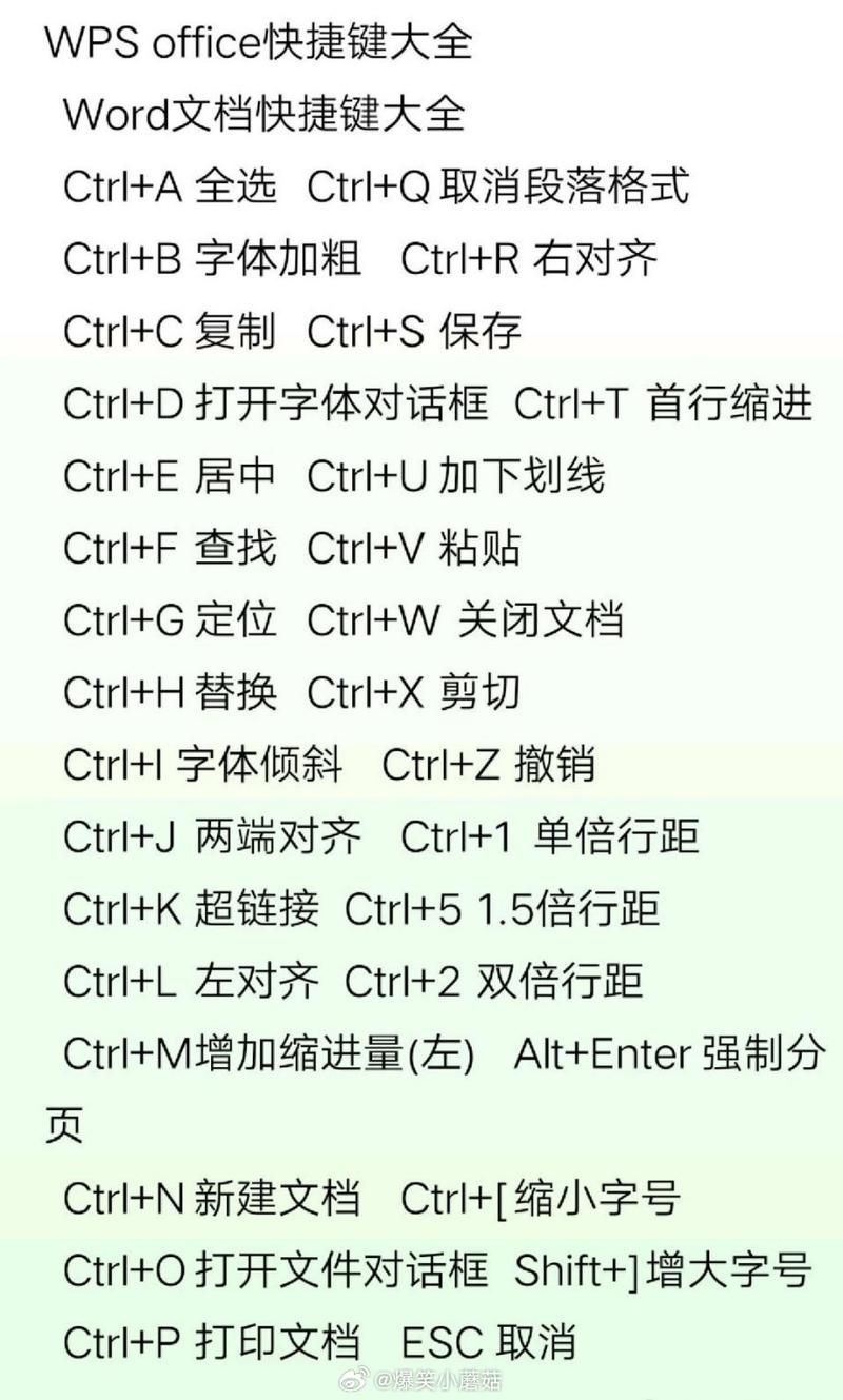 wps 快捷键设置