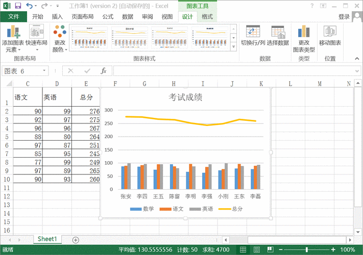 设置图表标题