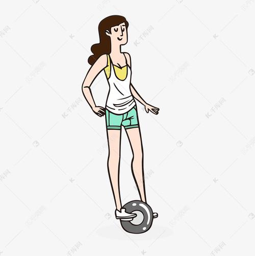 平衡车女孩模拟
