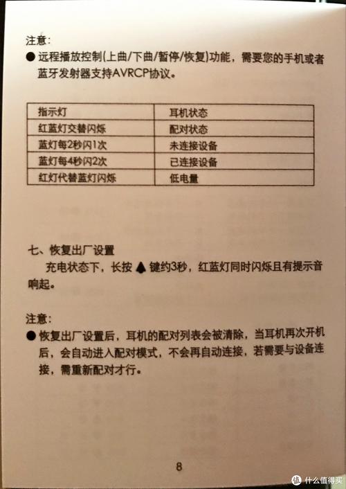 蓝牙恢复出厂设置