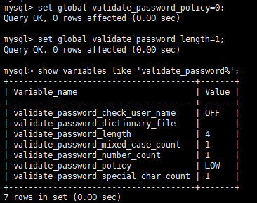 mysql 设置密码
