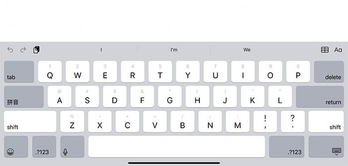 ipad设置输入法